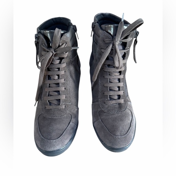 GEOX Brown wedge boot size 38 = 8 - Picture 4 of 7